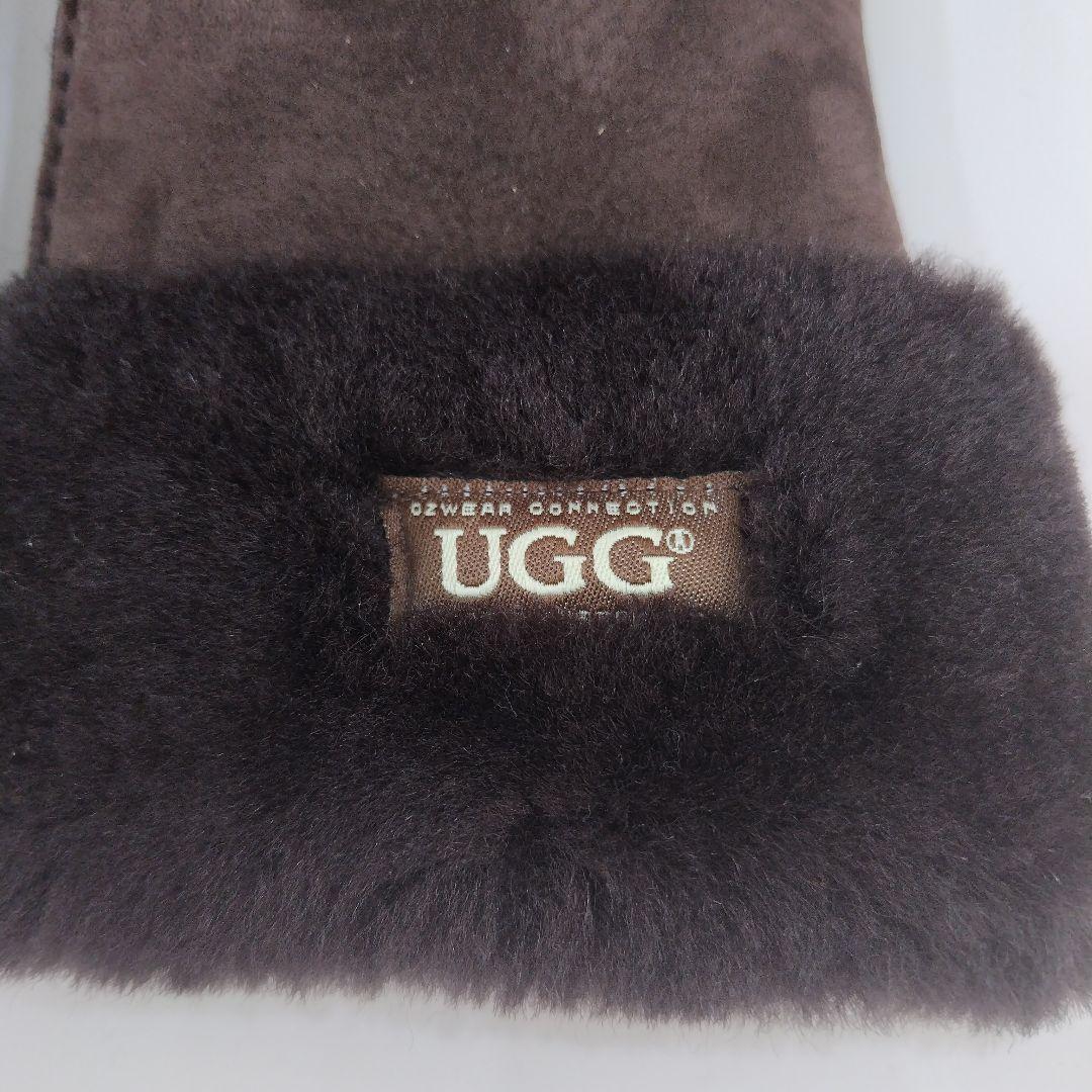 UGG ブラウンファー付き手袋