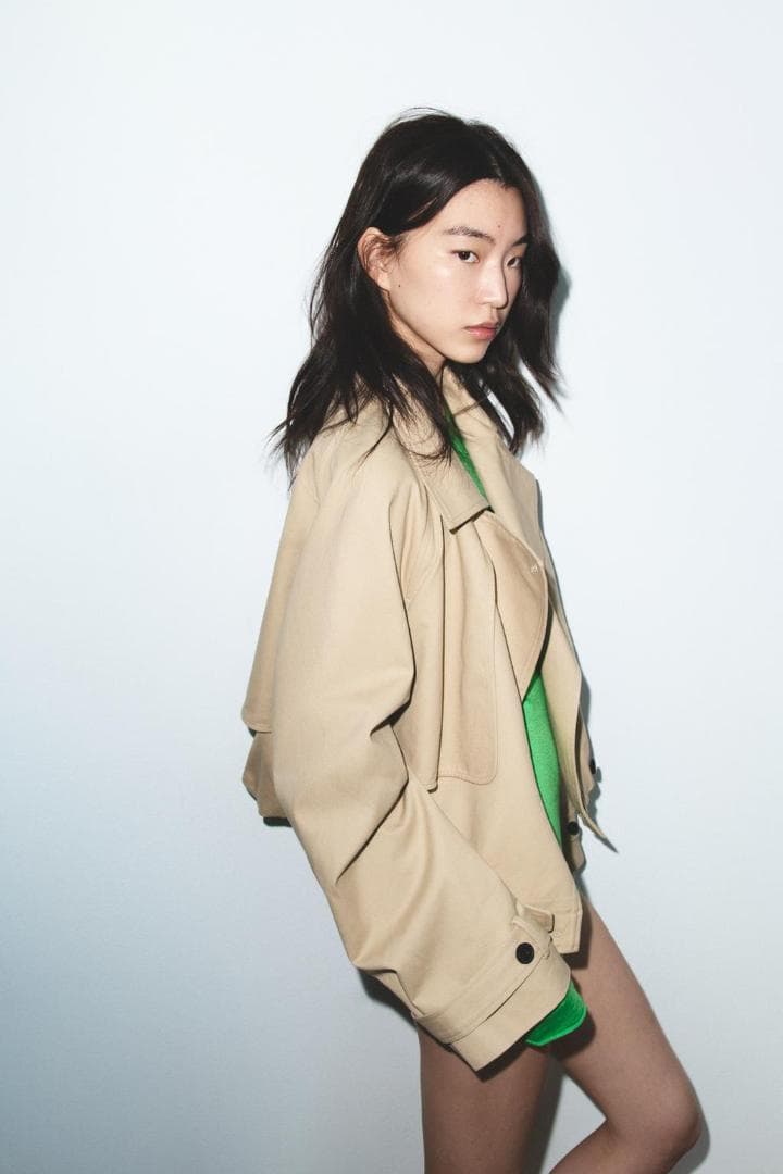 【希少】 ZARA ショートバルーントレンチコート コムギ色 S