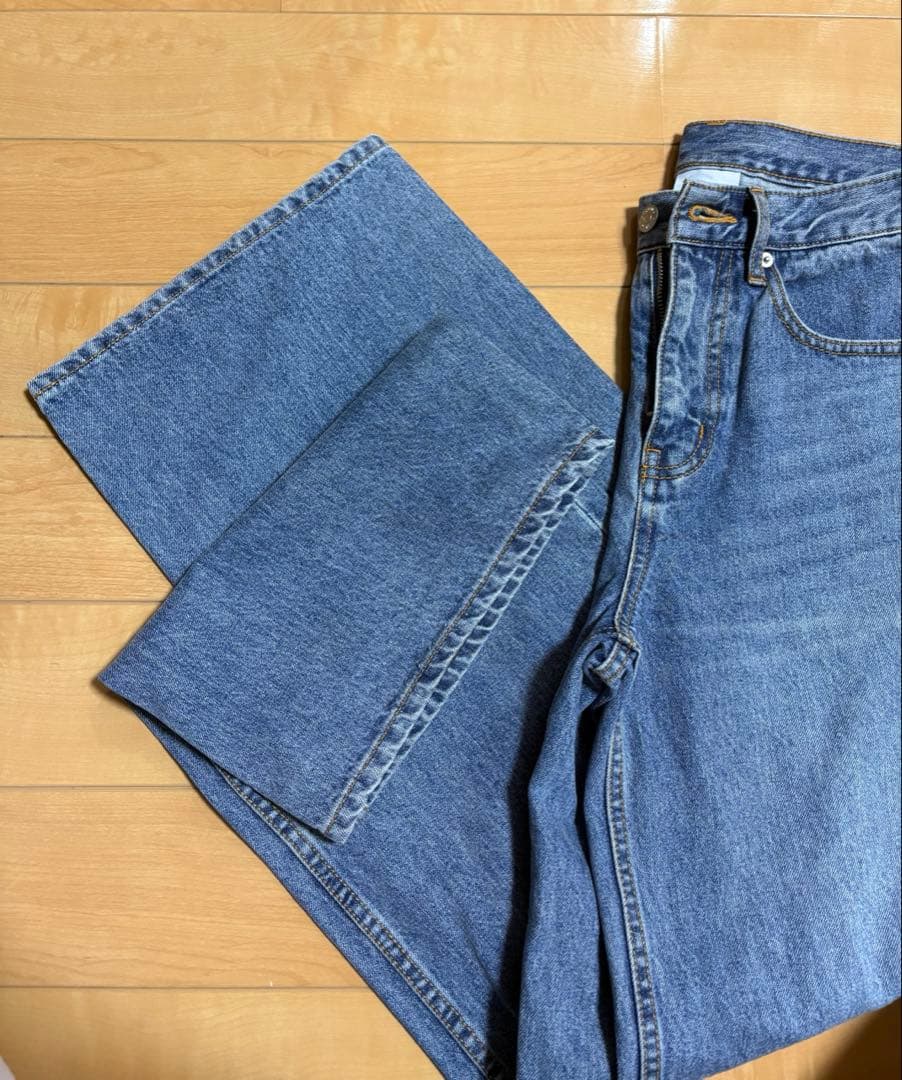 k*n様 ER Emma DENIM ブルーストレートデニム