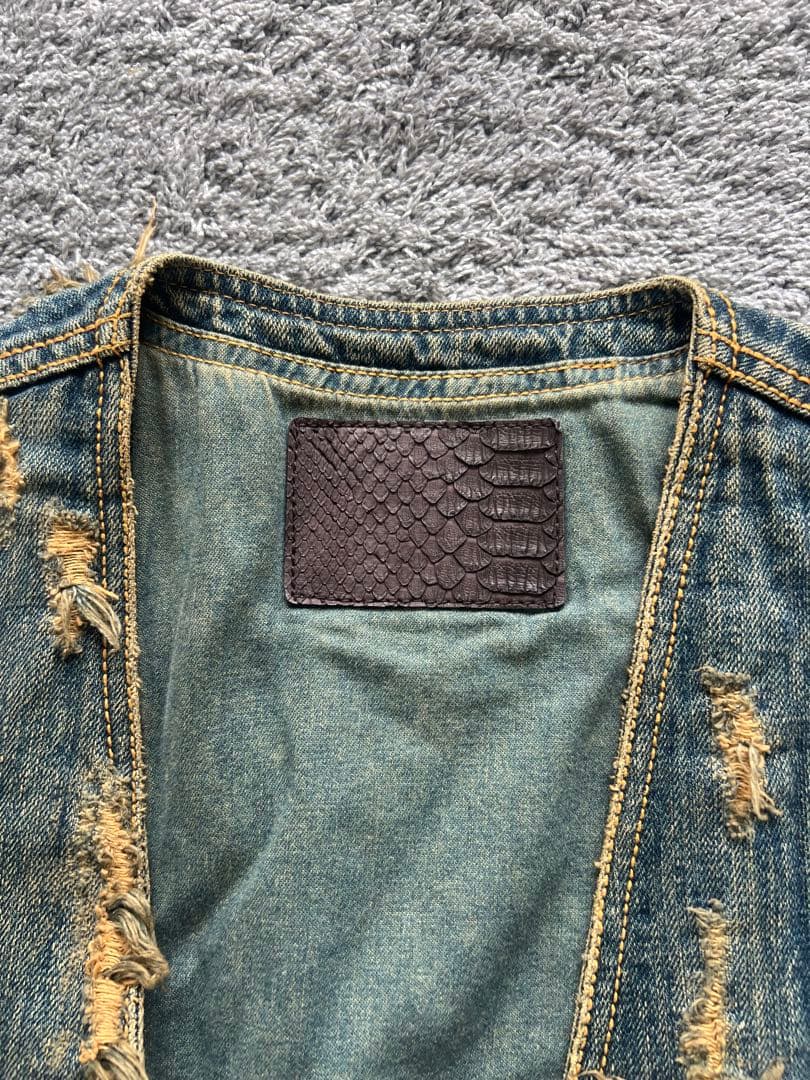 【goa】 Damage Design Denim Vest