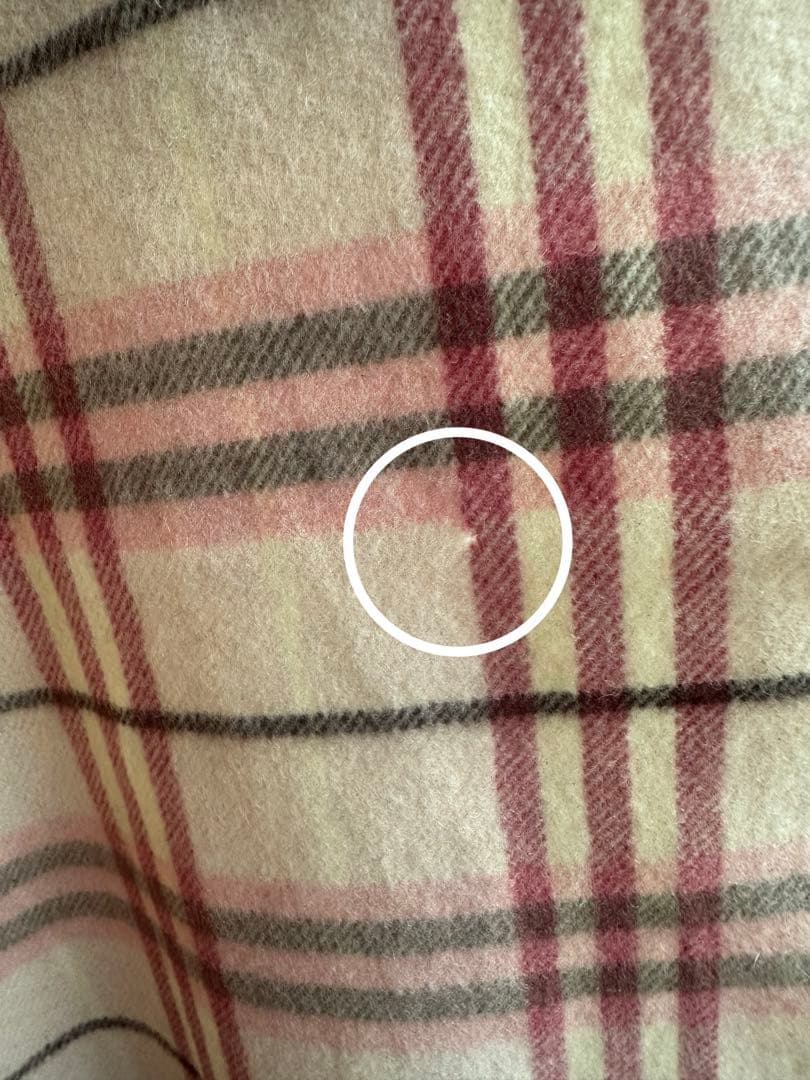 希少カラー　BURBERRY　バーバリー　ノバチェック　カシミヤ　マフラー