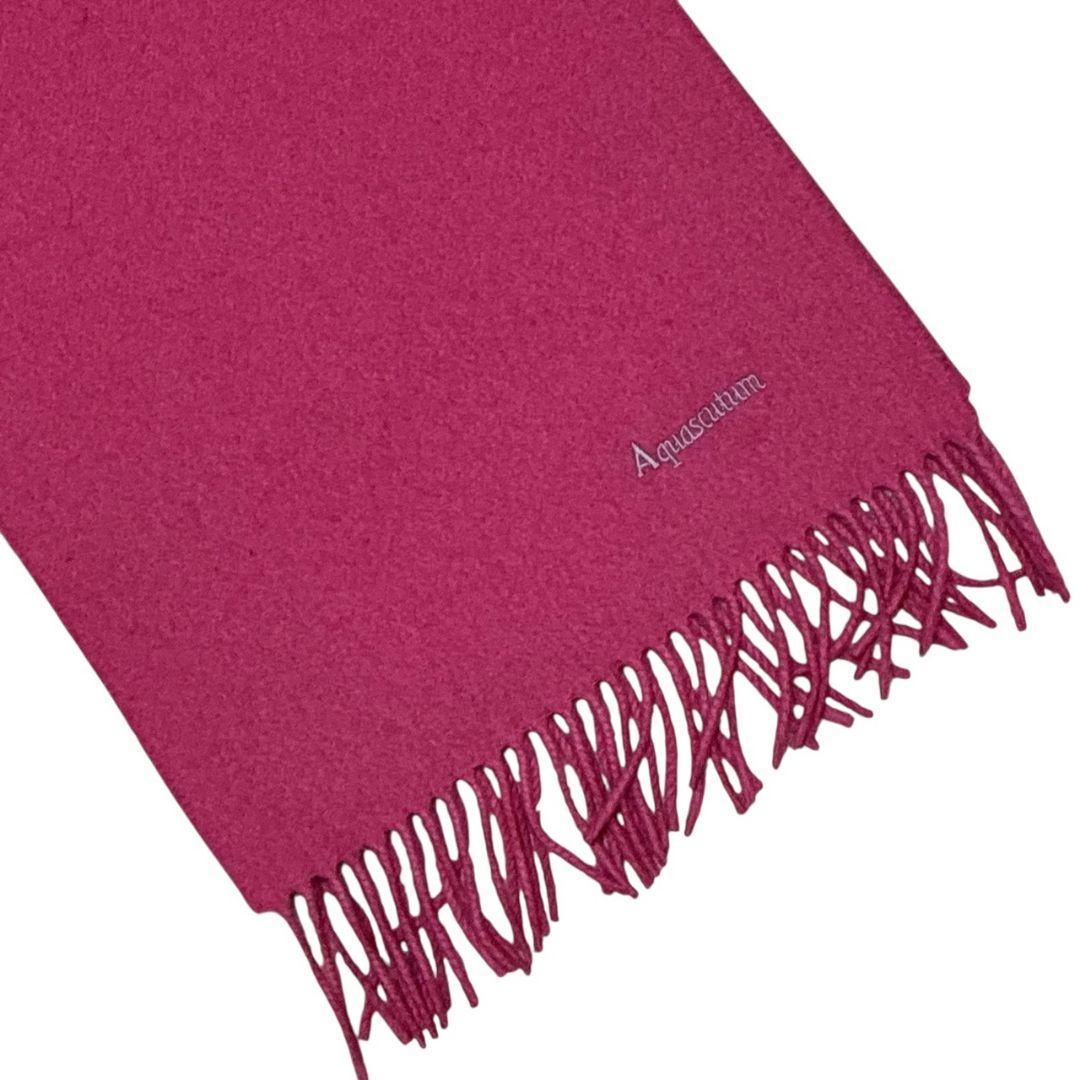 極美品✨Aquascutum アクアスキュータム カシミヤ 大判マフラー 英国