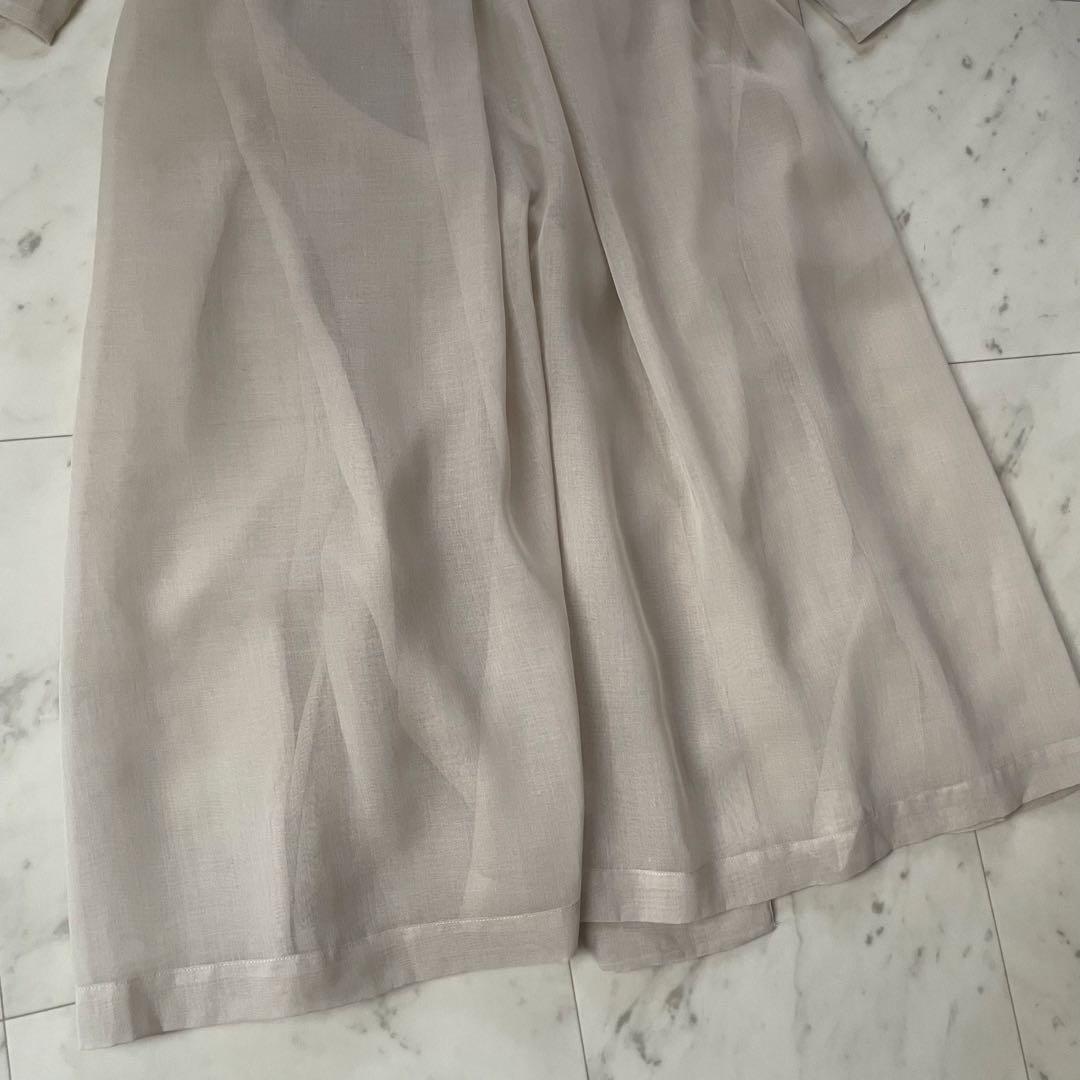 美品✨エブール オーガンジー シースルー シアー トレンチコート