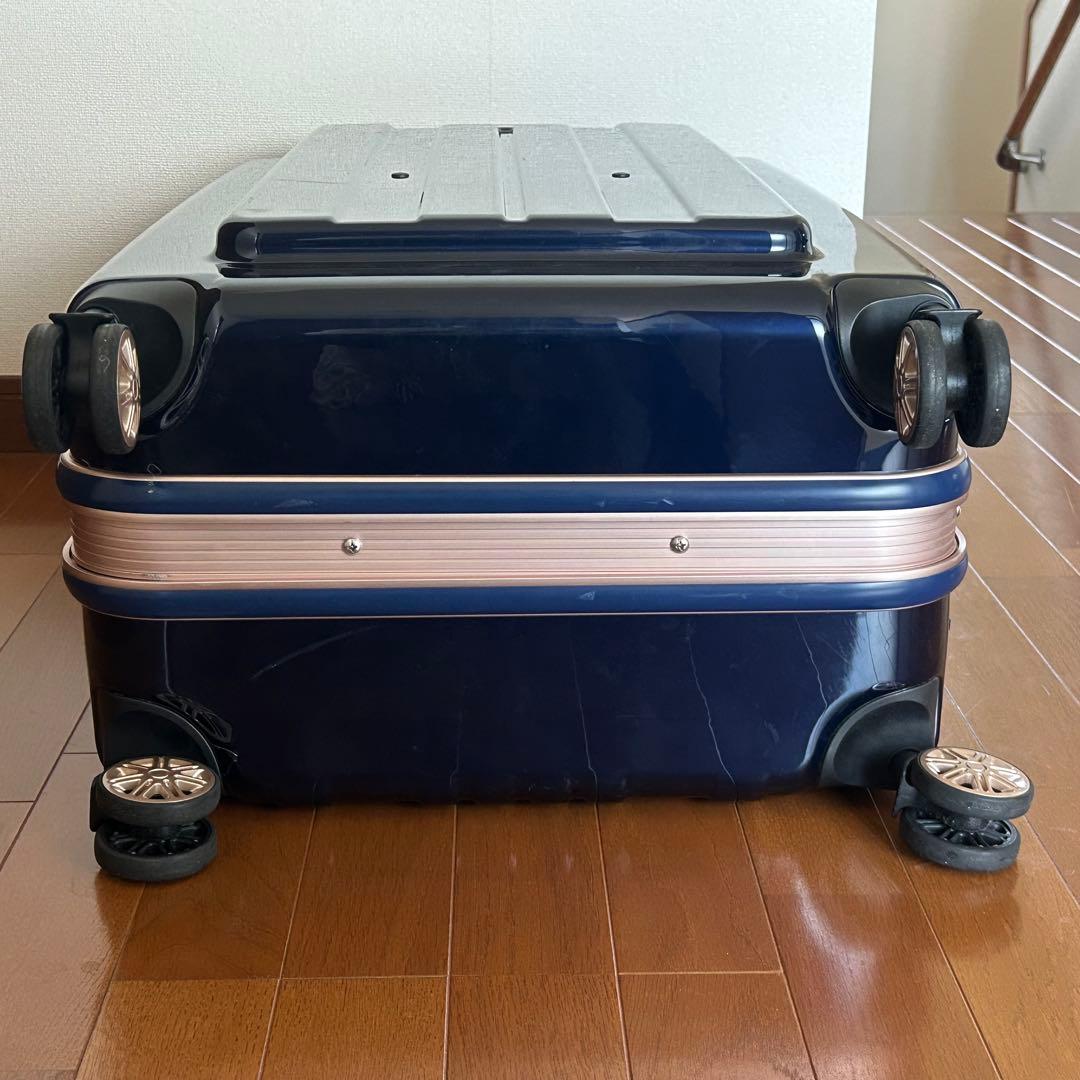 ネイビー ハードケース キャリーカート