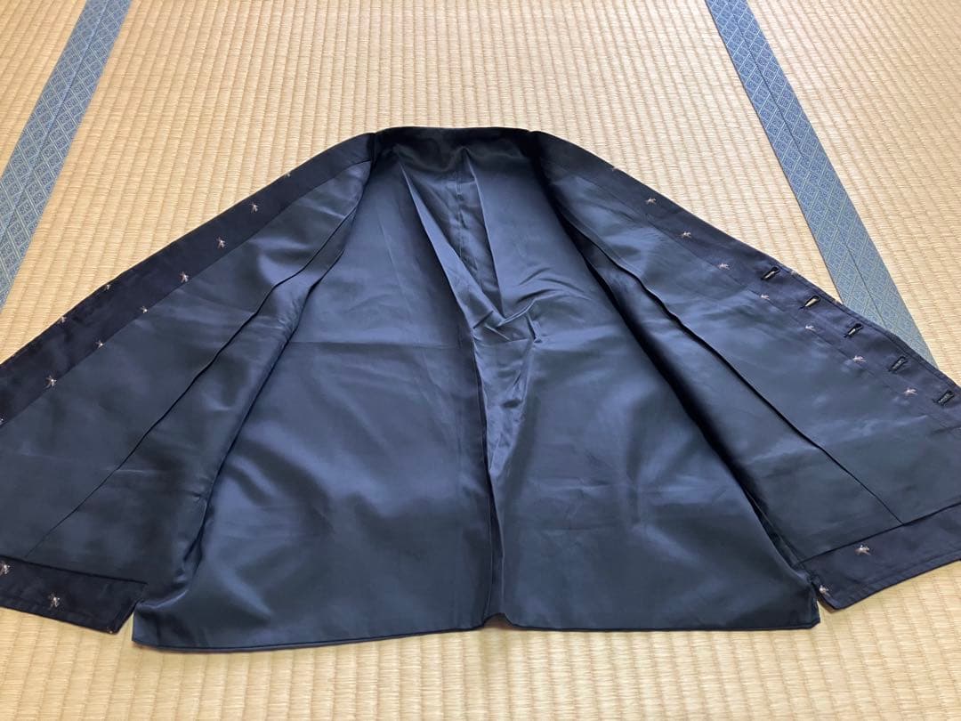 超美品　高級シルク100%ベスト　オンワード樫山製　襟付　乗馬が