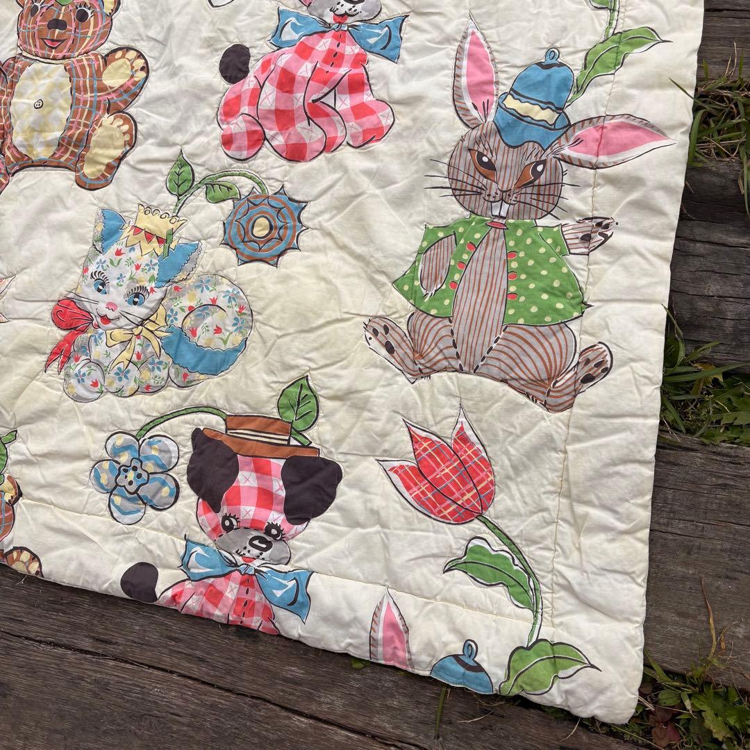 専用【1960s USA vintage】ベビーキルト ブランケット