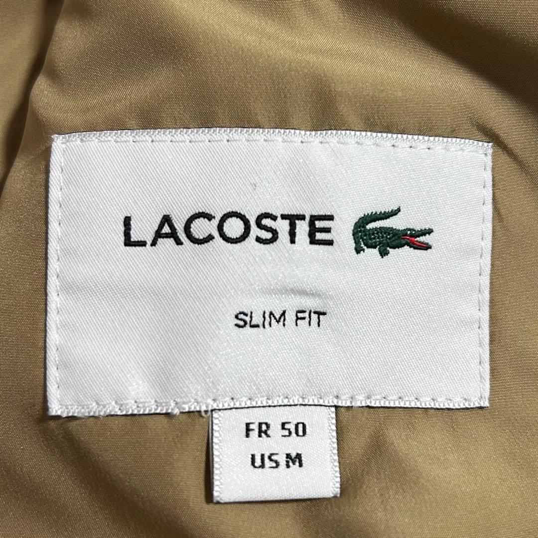 ラコステ　LACOSTE リネン混 スリムフィット テーラードジャケット L