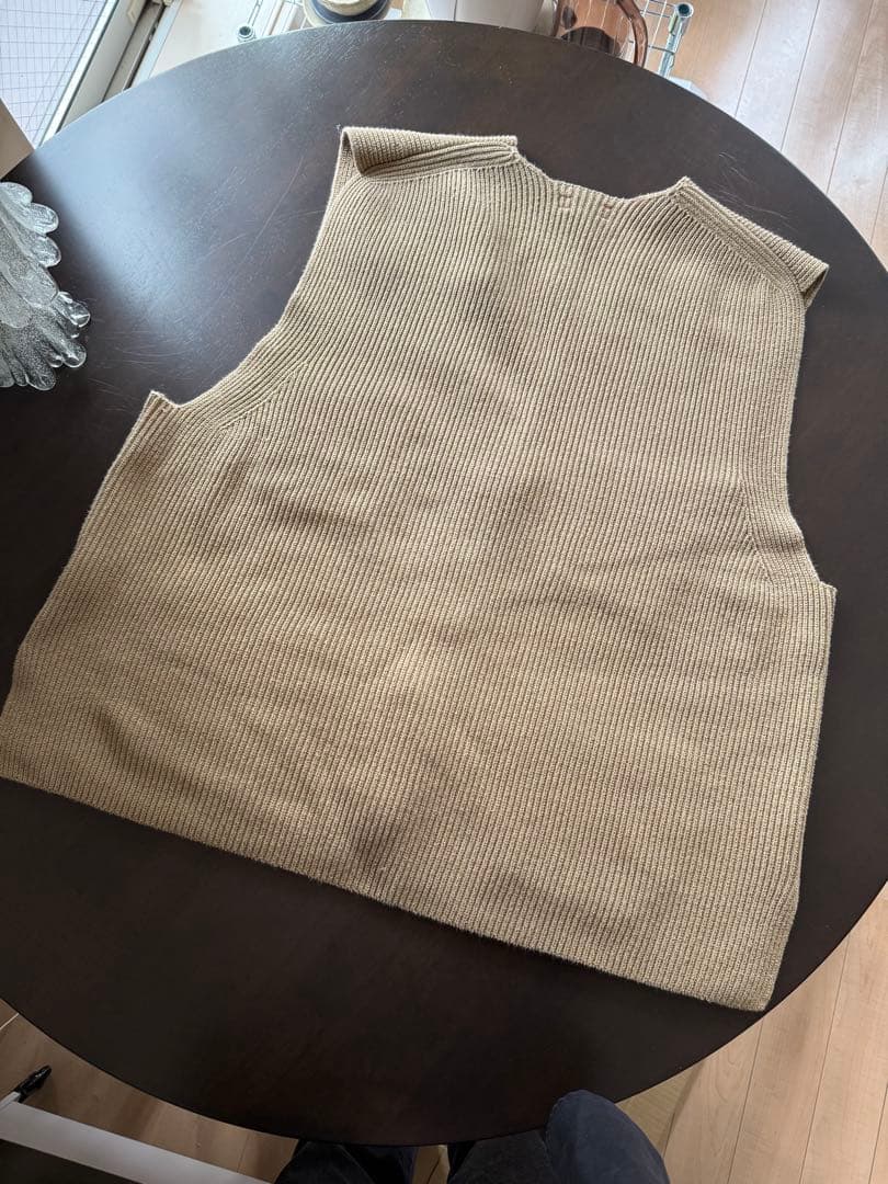 トップス unfil open-end spun cotton zip up vest