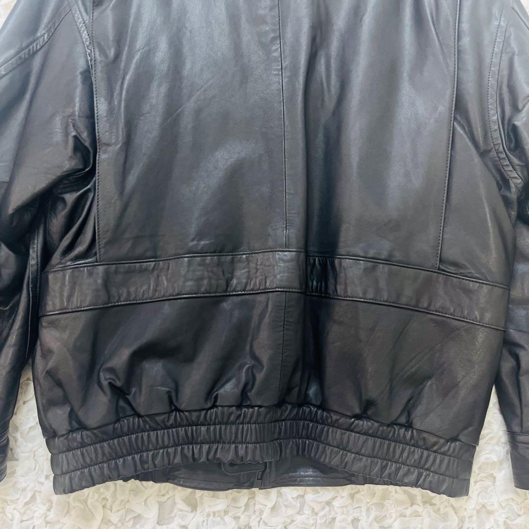 80s90sビンテージvintage羊革G1ラムレザージャケットma1ライダース