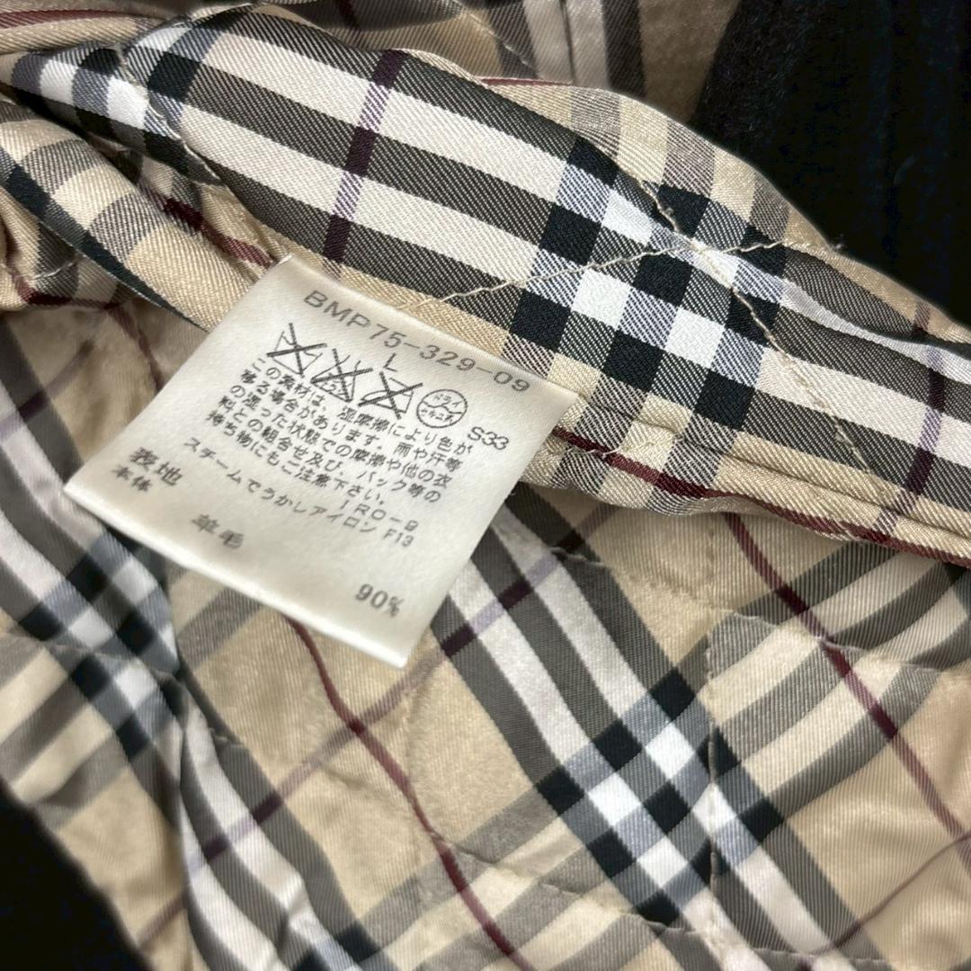 BURBERRY BLACK LABEL 金具ボタン ダッフルコート　N1947