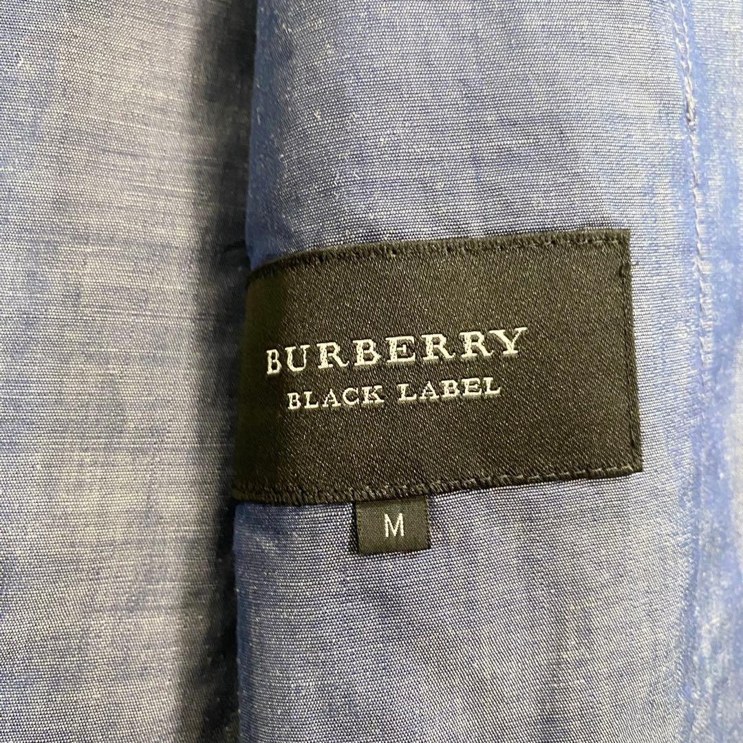 BURBERRY BLACK LABEL　テーラードジャケット　麻　ノバチェック
