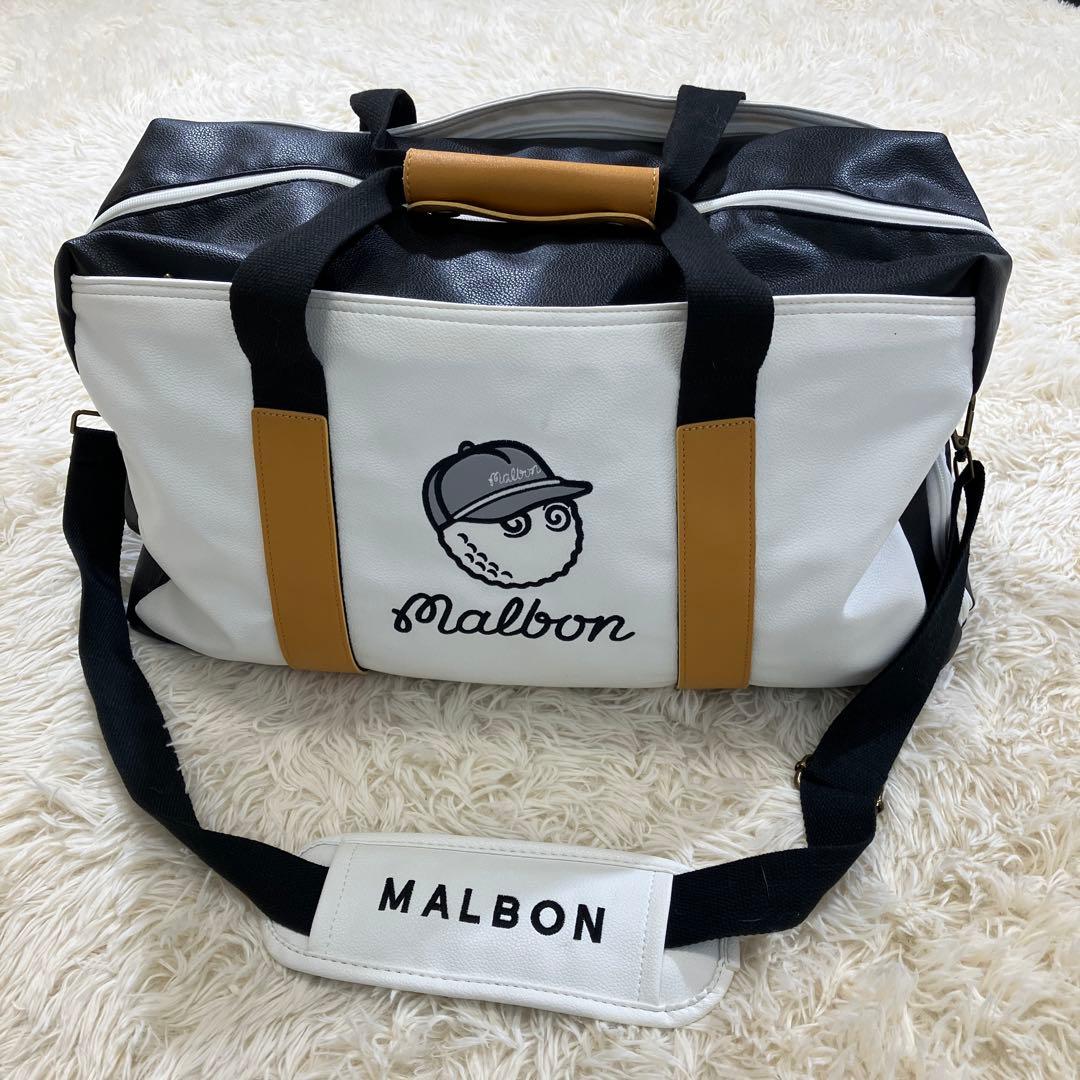 Malbon ボストンバッグ ゴルフバック ホワイト 2way