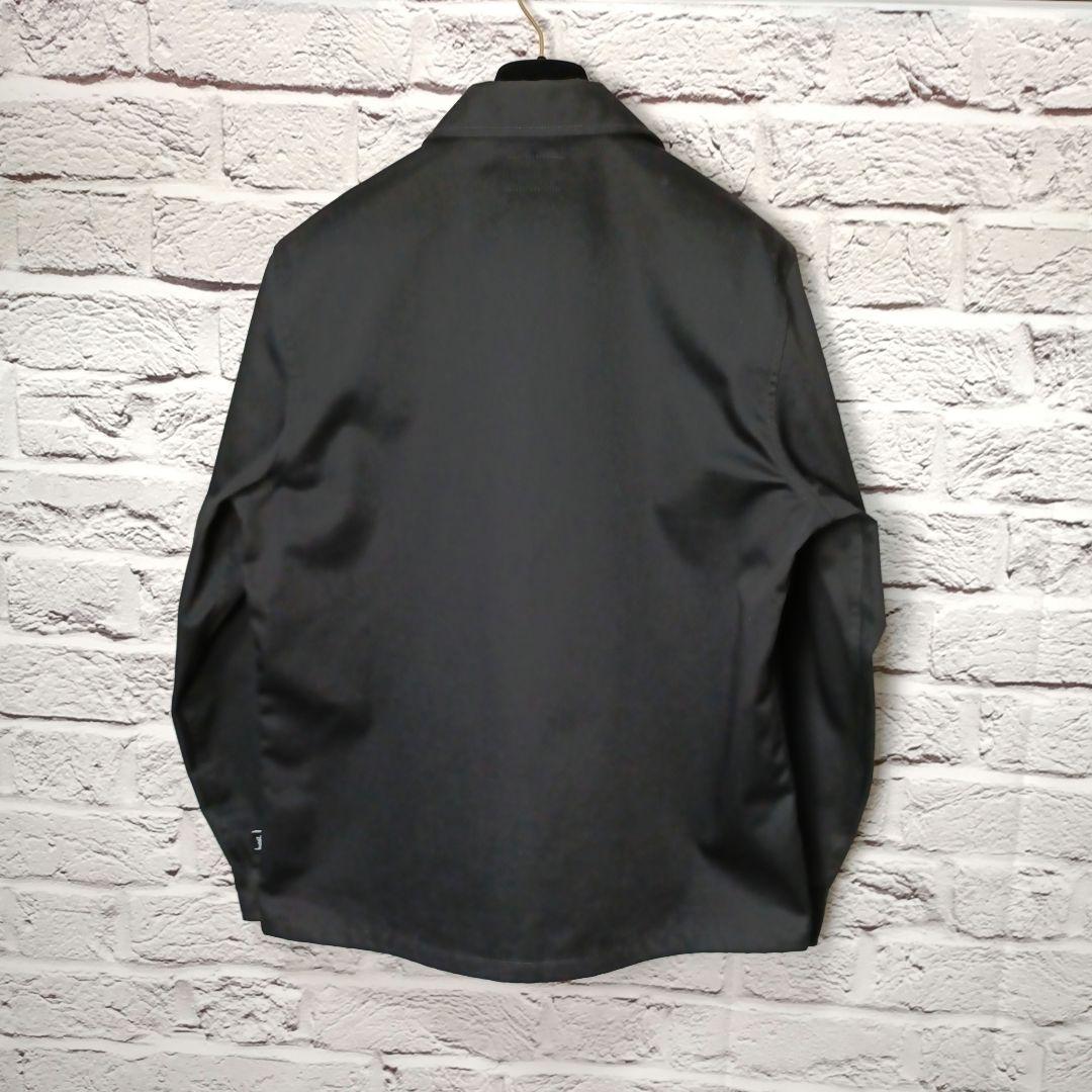 極美品■STUSSY フルジップ ブルゾン ブラック コットンジャケット