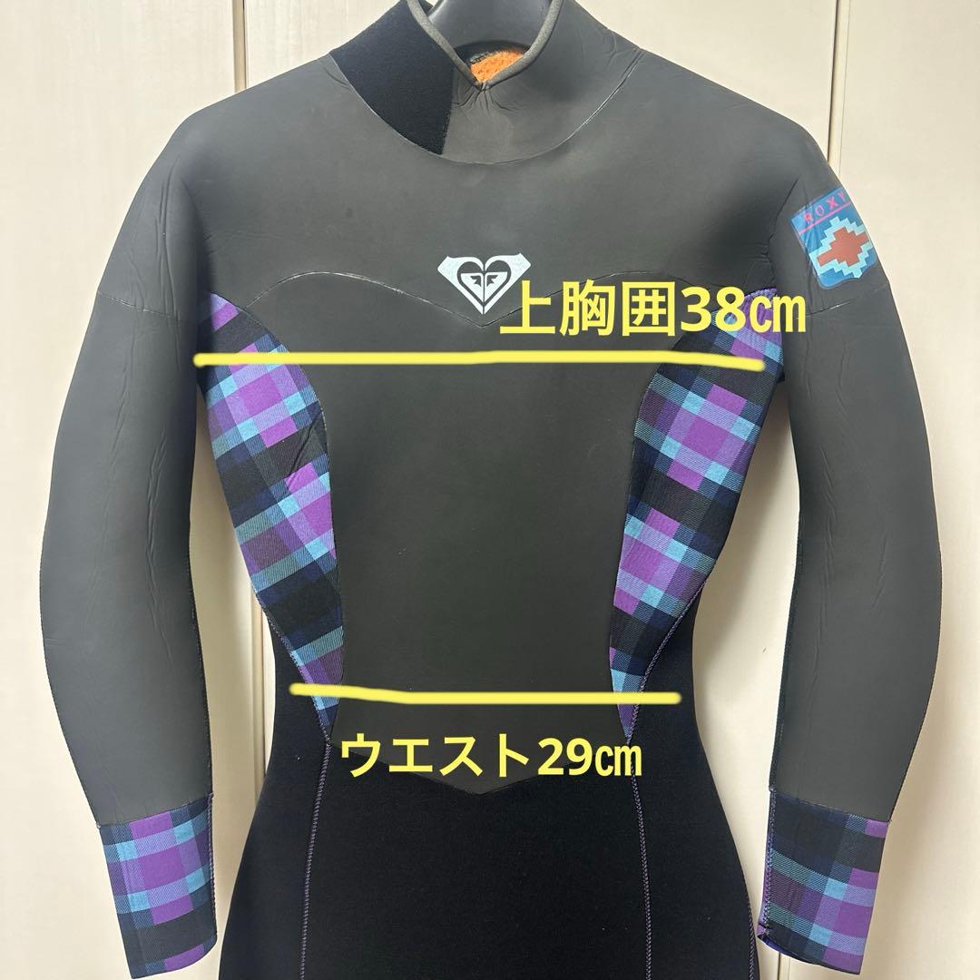 ❤️週末値下げ！❤️ROXY❤️５㎜フルスーツ❤️ブラック/パープル