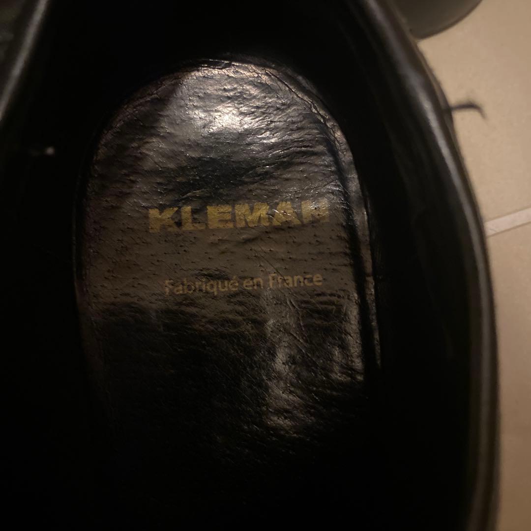 KLEMAN ブラック モカシン レザー