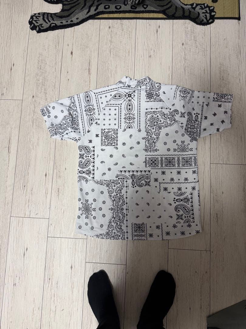 ボ*テ様 Bristol バンダナ柄シャツ Lサイズ　モックネック