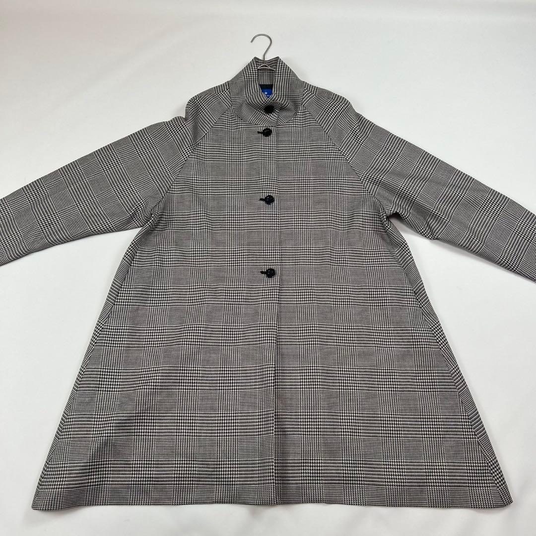 P384 美品 M ラジョコンダ ロングコート ブラック グレー レディース