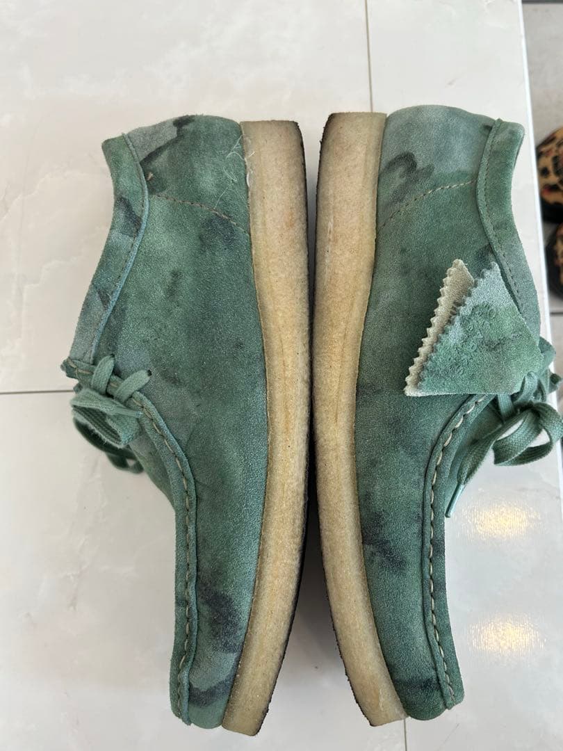Clarks モカシン グリーン 8 UK