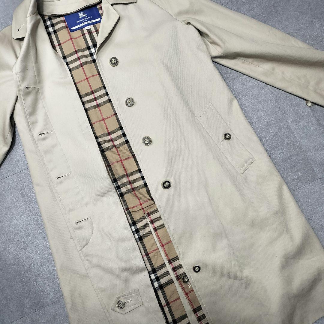BURBERRY ブルーレーベル ステンカラーコート ノバチェック 38