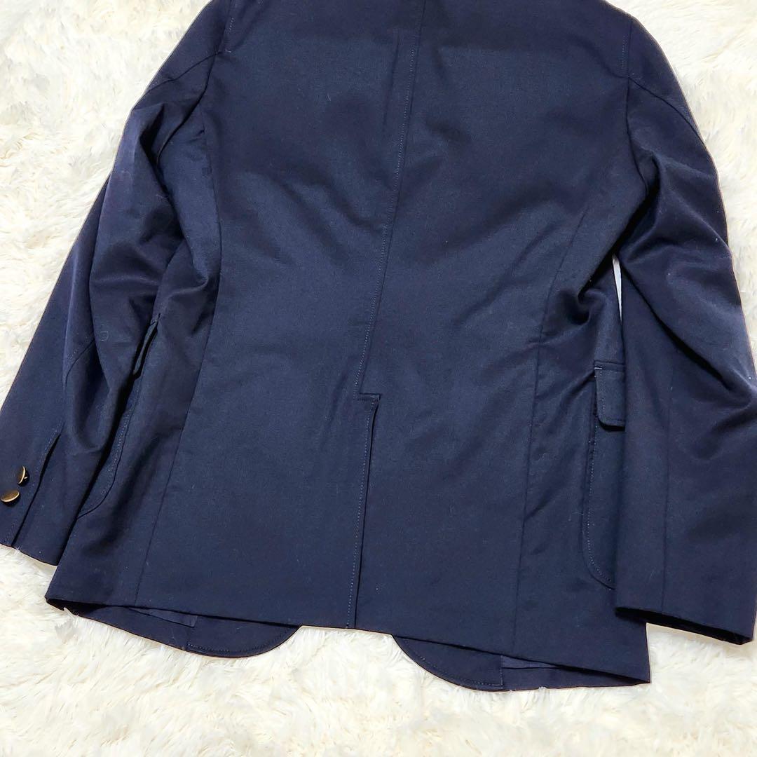 美品 BEAMS PLUS 段返り 3B ブレザー 紺ブレ 金ボタン ジャケット