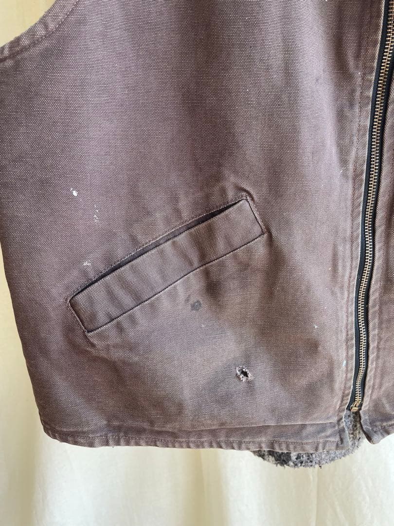 【 carhartt 】 90s ダックベスト サウスウエスト USA製 茶
