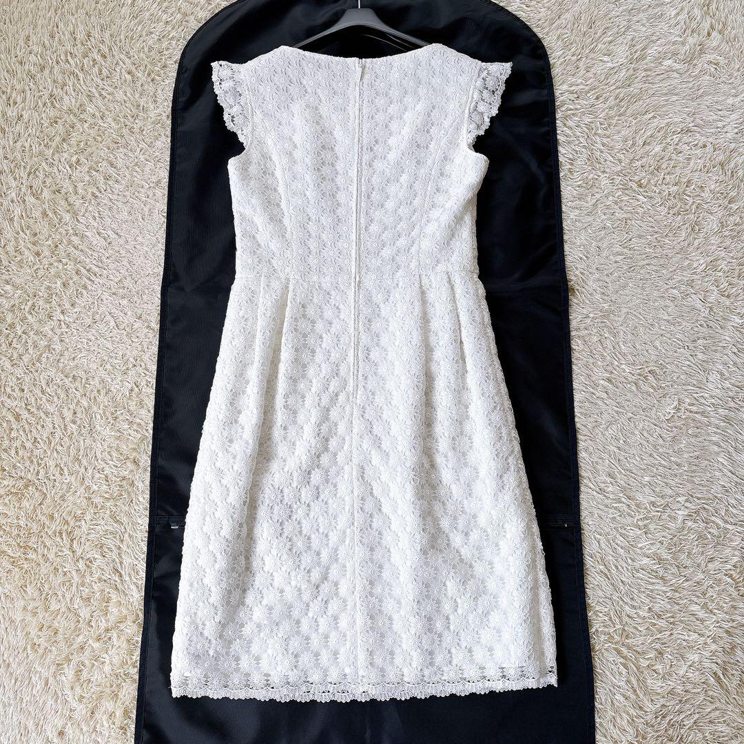 美品✨Rene フラワーレースワンピース 2020年製 刺繍 36 ホワイト系