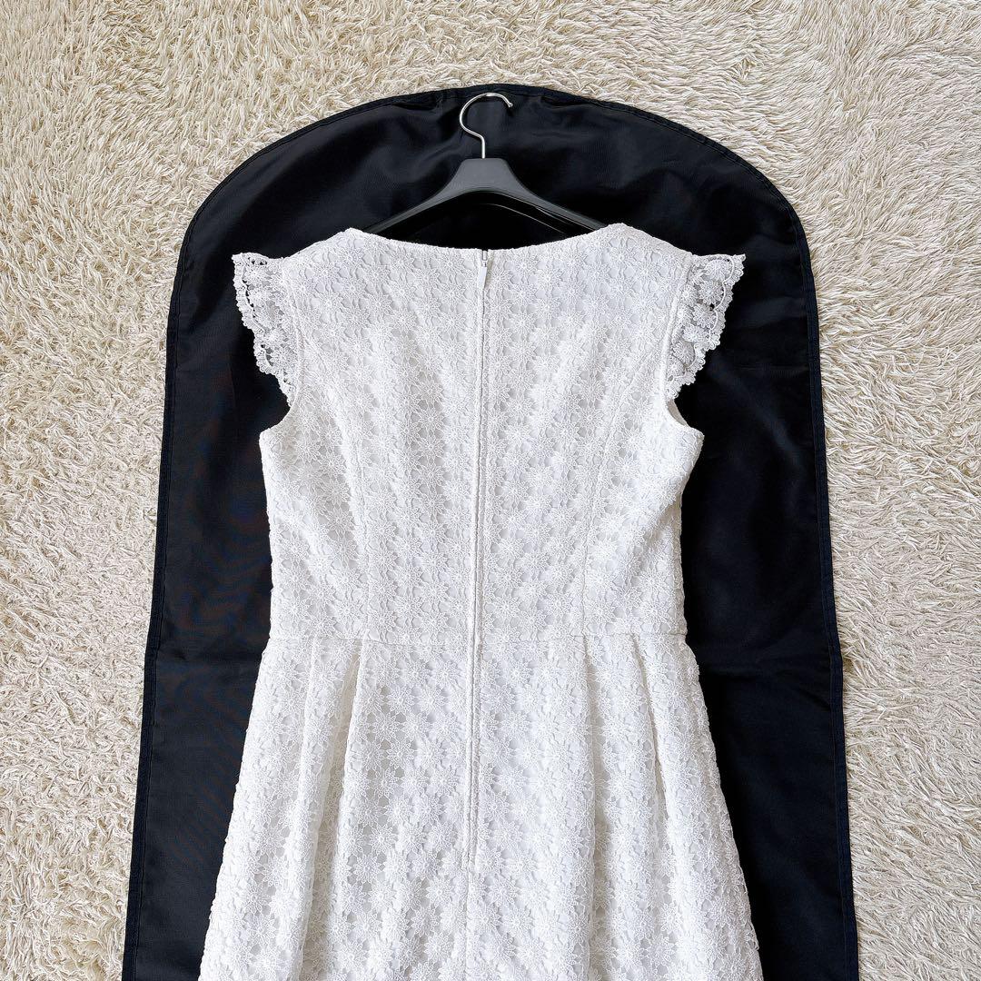 美品✨Rene フラワーレースワンピース 2020年製 刺繍 36 ホワイト系