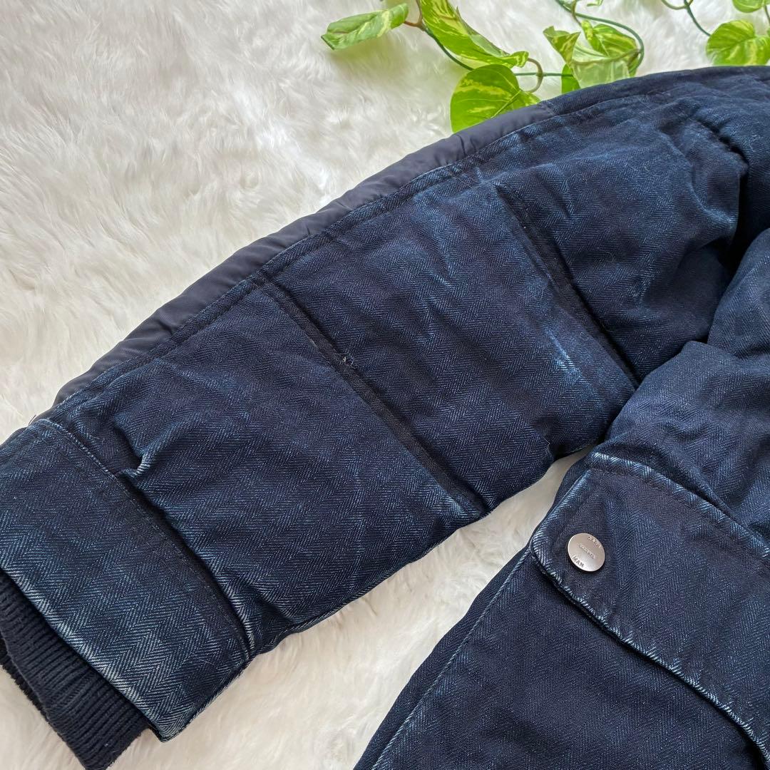 XL✨ZARA MAN DENIM　デニム切替　ミリタリージャケット
