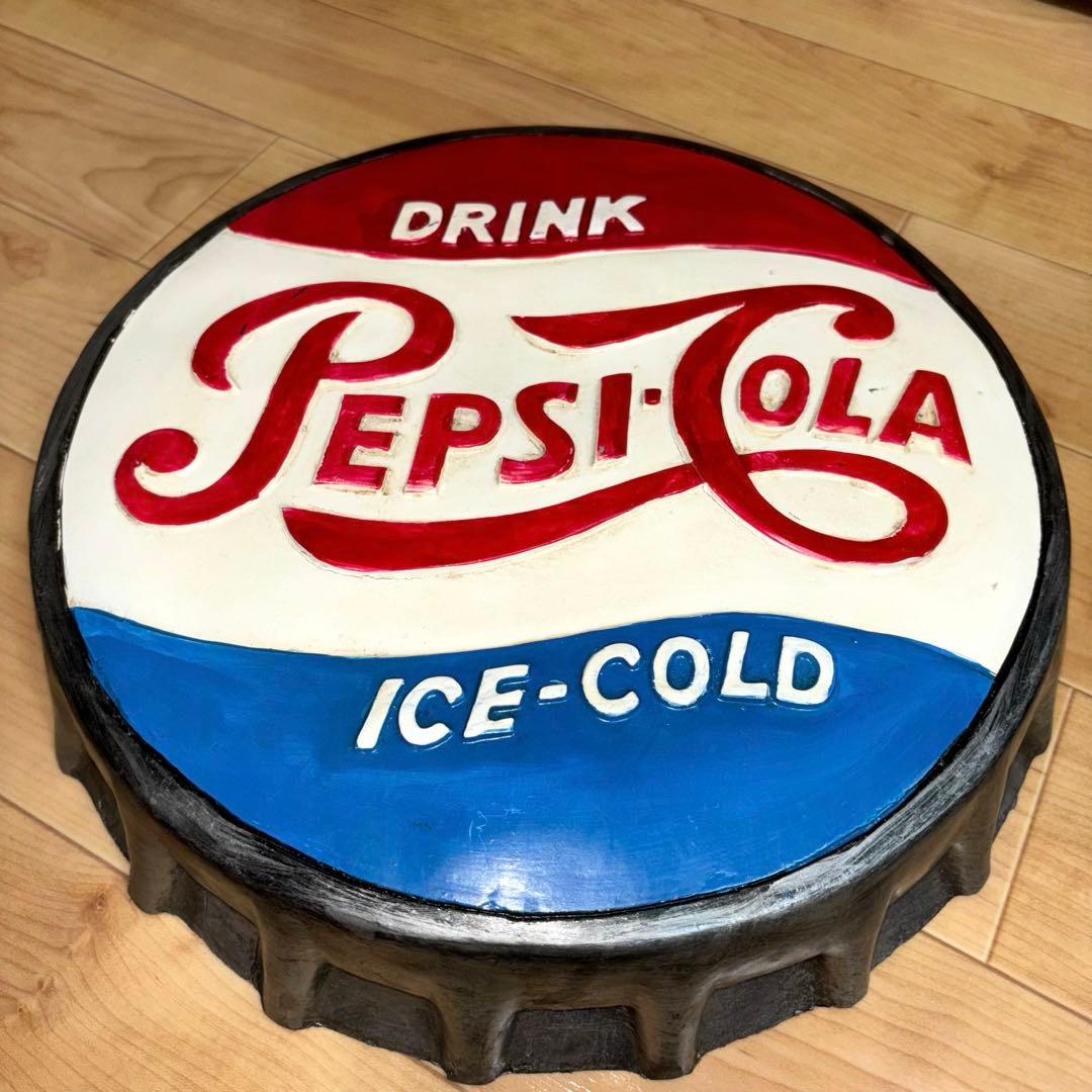 ヴィンテージ ペプシ 立体ボトルキャップ看板 壁掛け アメリカン雑貨