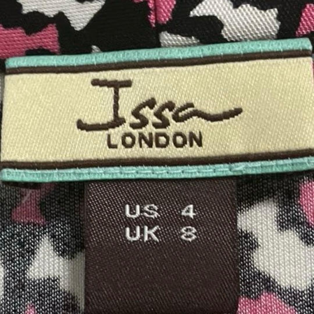 ダイアナ妃愛用 Issa London 総柄ワンピース 美シルエット