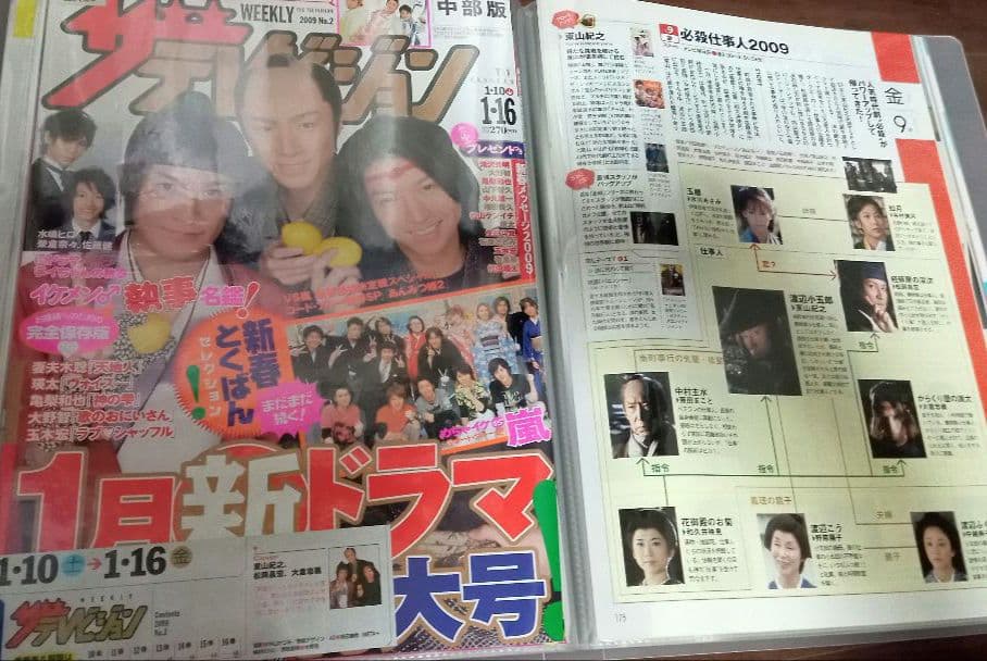 TOKIO切抜き【TV雑誌②】2000.9～2009.2　約1600頁分