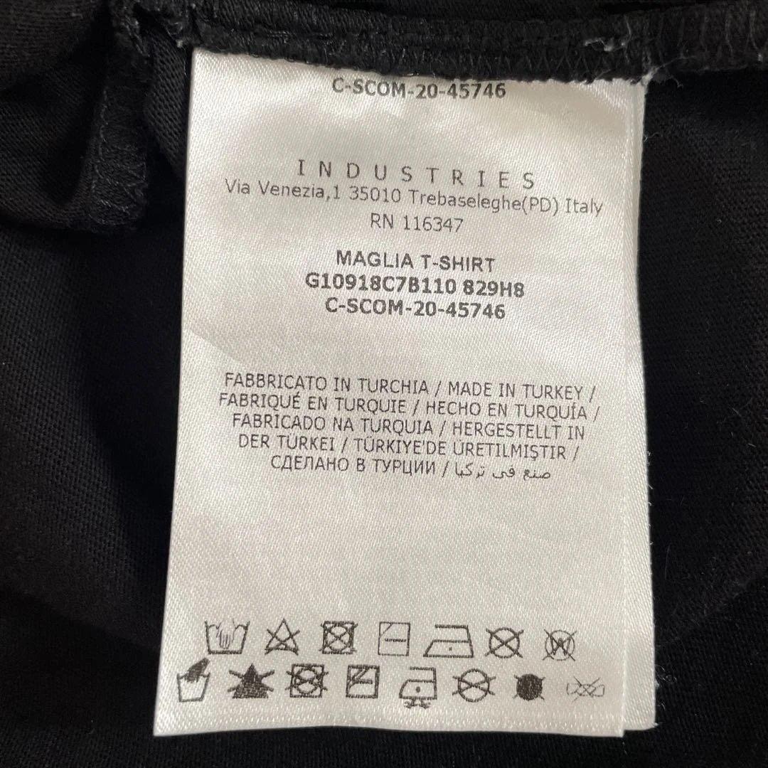 メンズ MONCLER ロゴプリント 半袖 Tシャツ 黒 トルコ製 Mサイズ