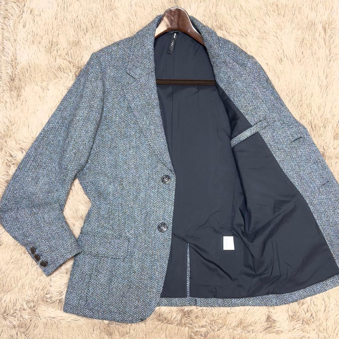 極美品✨ glamb グラム テーラードジャケット 銀ボタン ツイード 総柄