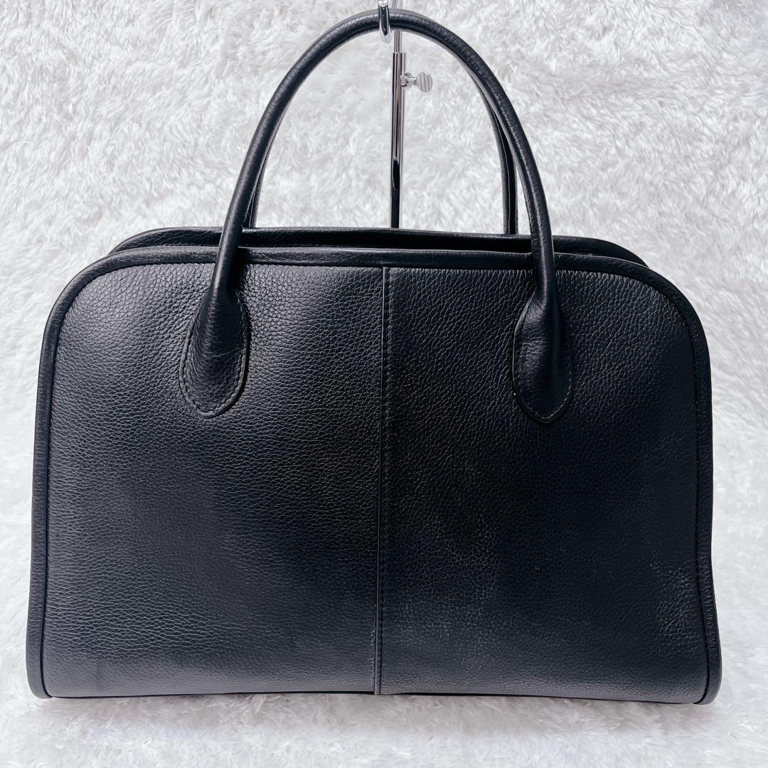 極美品✨Hoaw. ウィムガゼット ボストンバッグ ブラック レザー A4