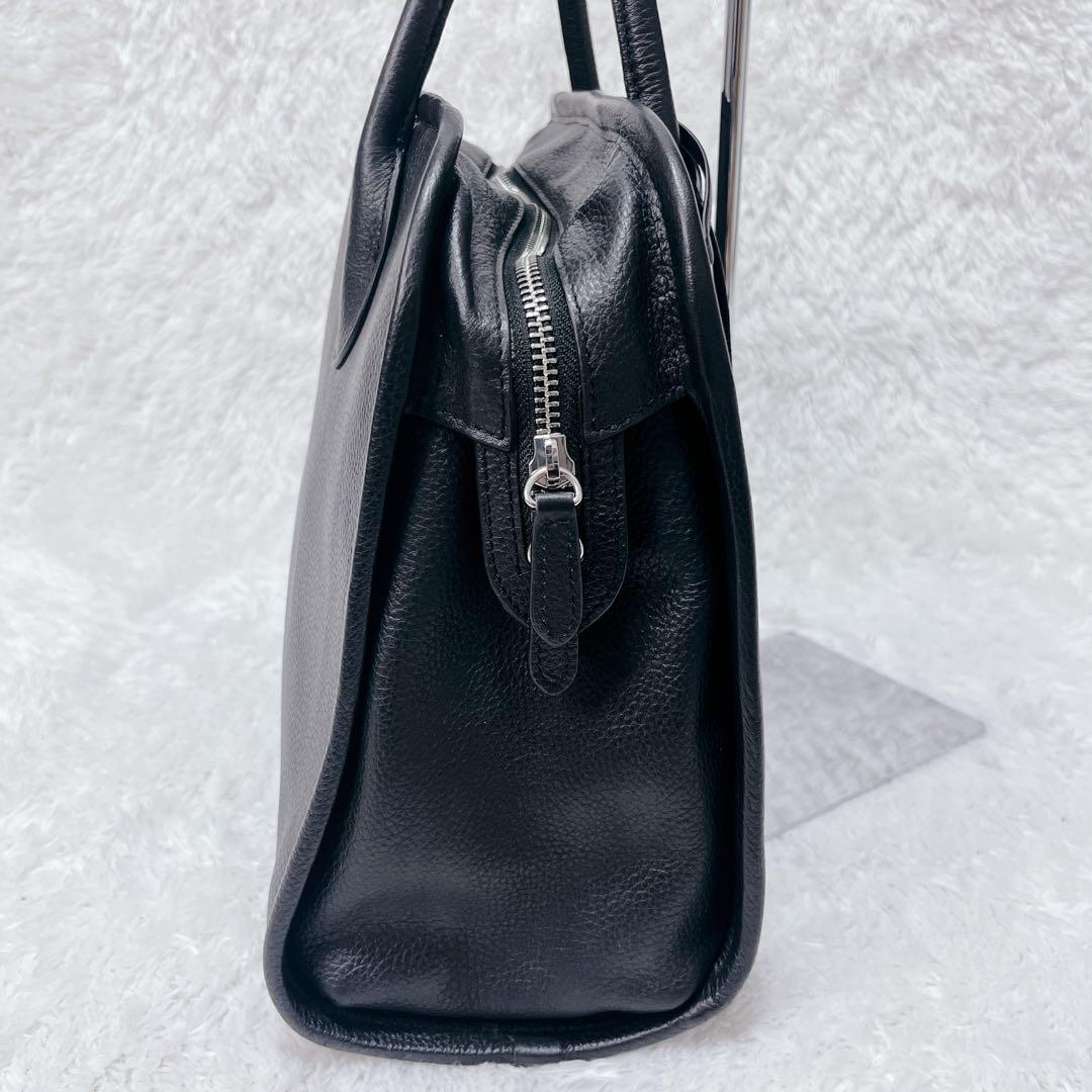 極美品✨Hoaw. ウィムガゼット ボストンバッグ ブラック レザー A4