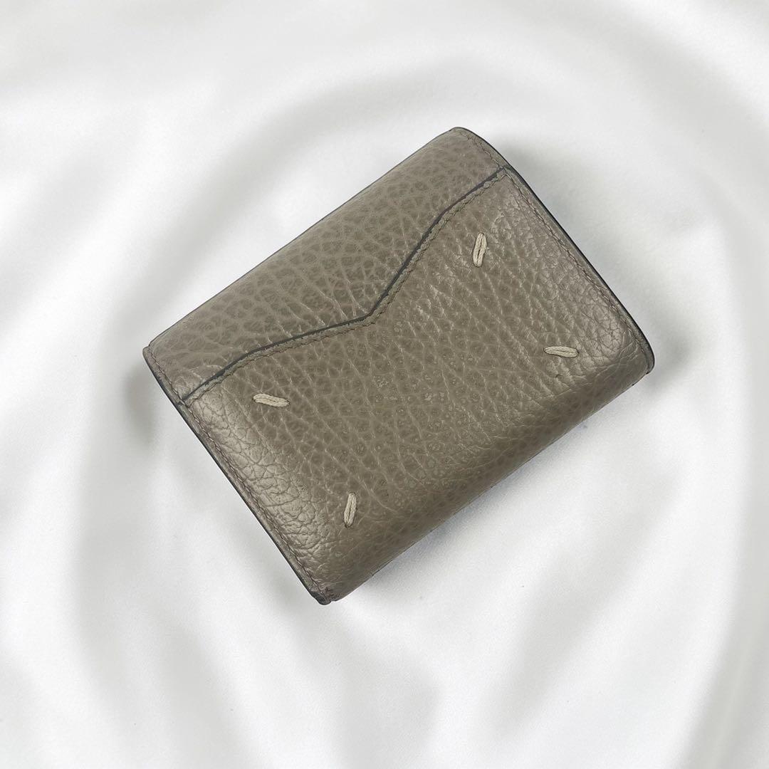 Maison Margiela 二つ折り財布 ステッチ コンパクト レザー