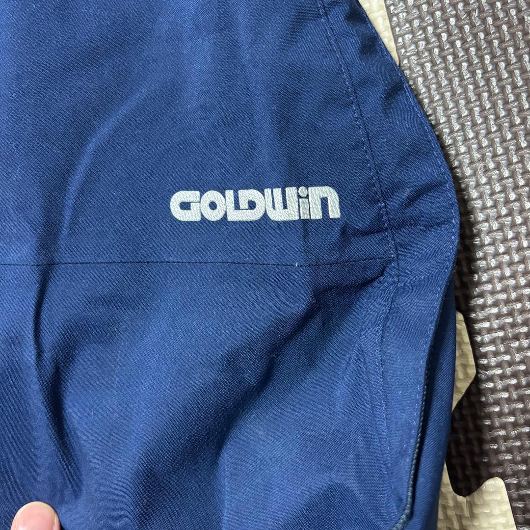 【美品】arg 150スキーウェア GOLDWIN 上下セット 女の子 ネイビー