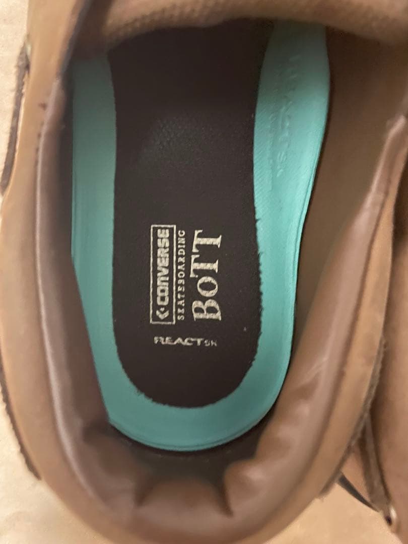 bott×CONVERSE ブラウン　デッキシューズ　26.5
