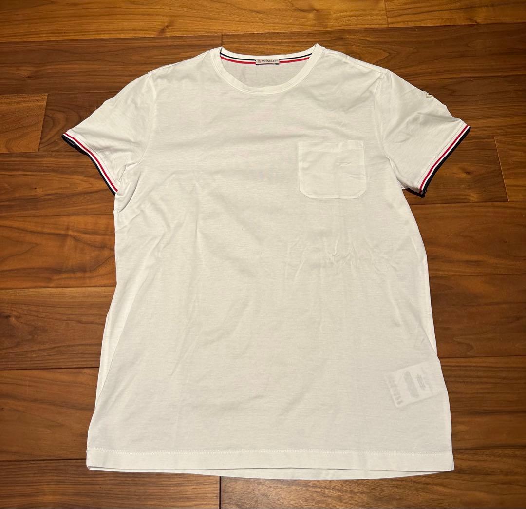 モンクレール　Tシャツ　ホワイト　白　サイズM 国内正規品