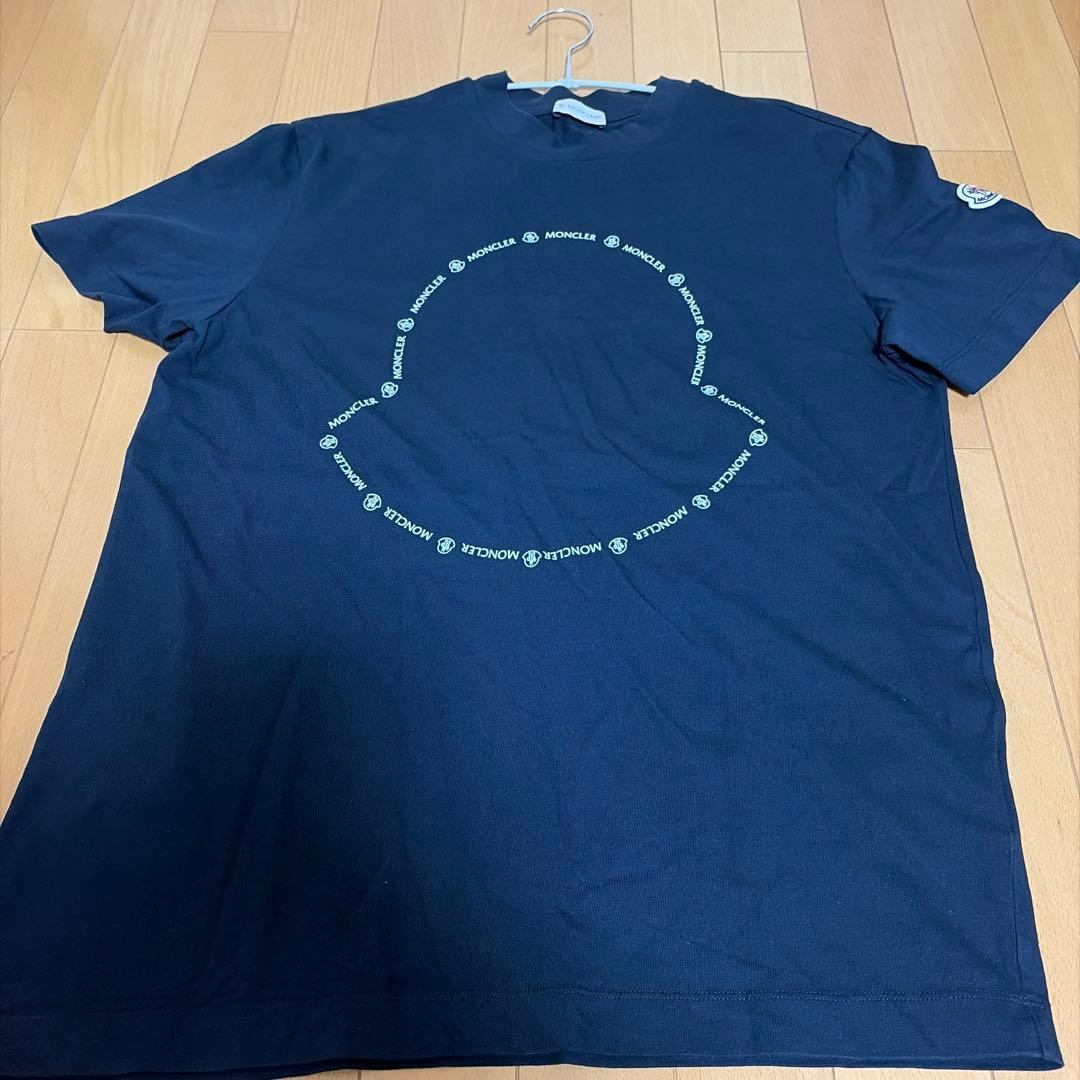MONCLER ロゴプリントTシャツ ブラック(美品)