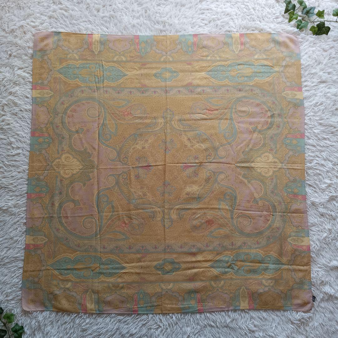 《美品✨》ETRO　エトロ　132×132 大判ストール　ペイズリー