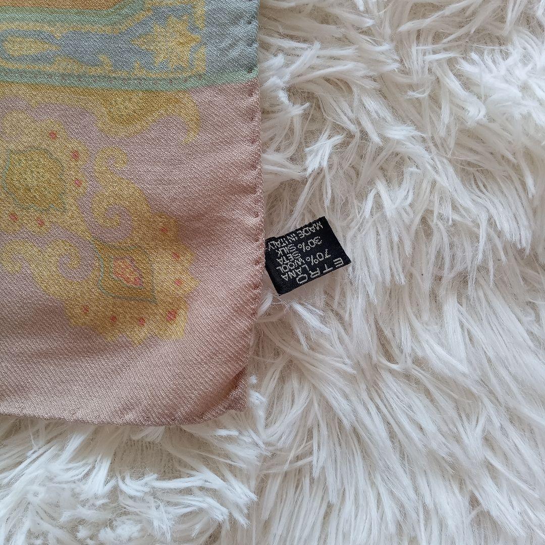 《美品✨》ETRO　エトロ　132×132 大判ストール　ペイズリー