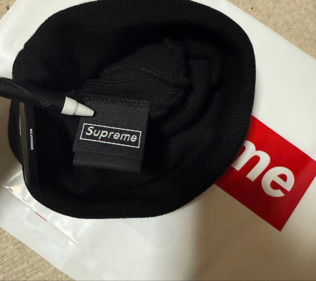 b*送様 Supreme New Era Box Logo Beanie \"Bl