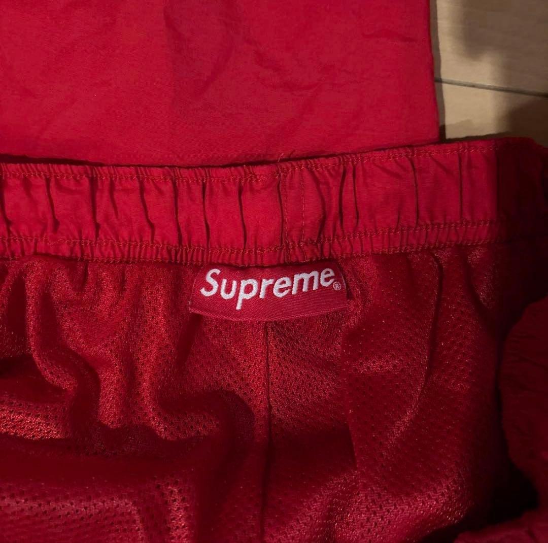 Supreme レッドナイロンパンツ