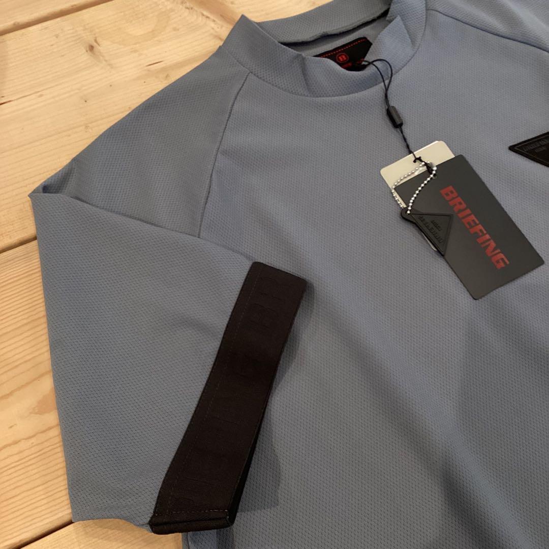 新品　BRIEFING LA LOGO RIB HIGHNECK RF