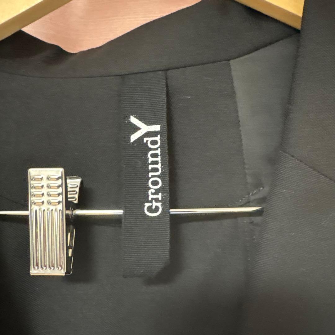 美品　Ground Y WOOL GABARDINE アシンメトリカルジャケット