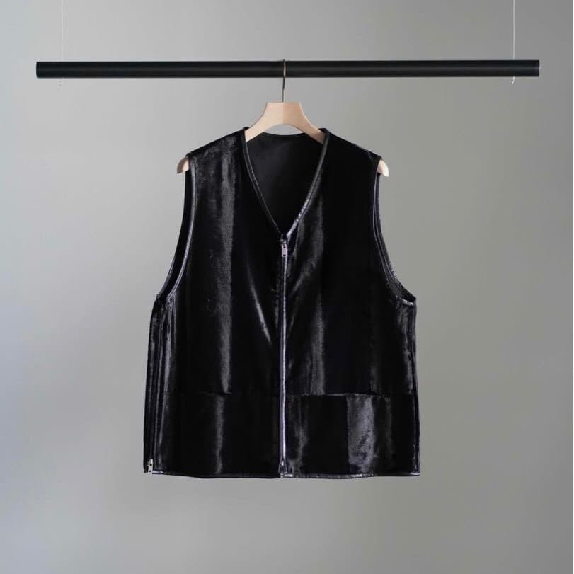 希少 YOKE VELVET FRONT ZIP VEST 24AW ヨーク