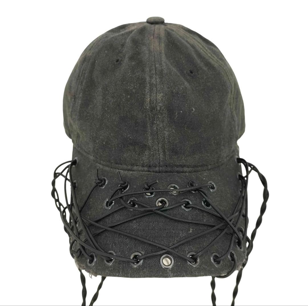 P.L.N. STRING CAP オイルスキン nubian