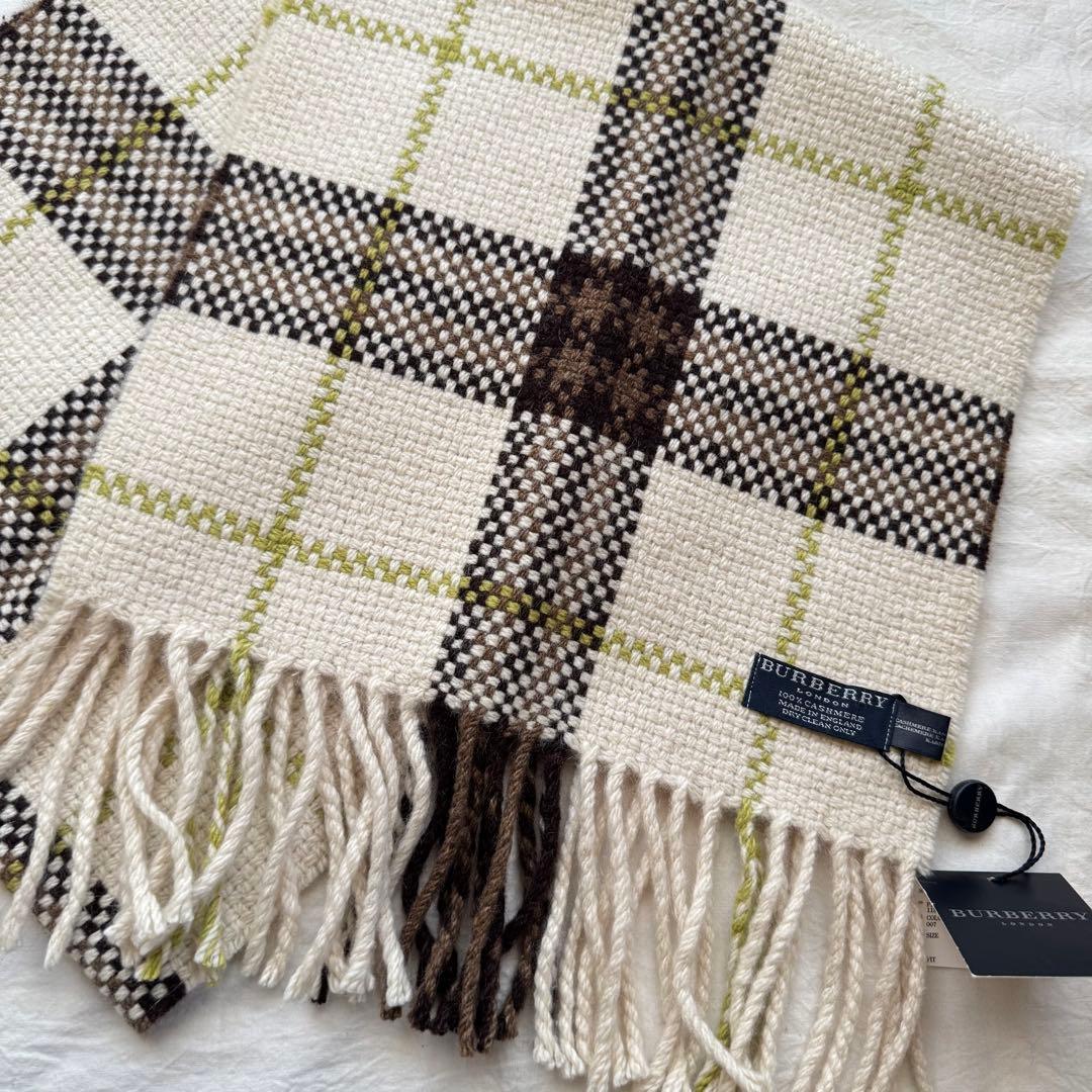 BURBERRY バーバリー カシミヤ100% マフラー タグ付き