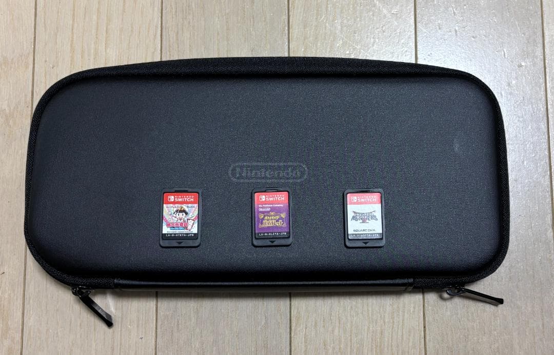 Nintendo Switch 本体 ケース+ソフト3本+microSD付 箱有